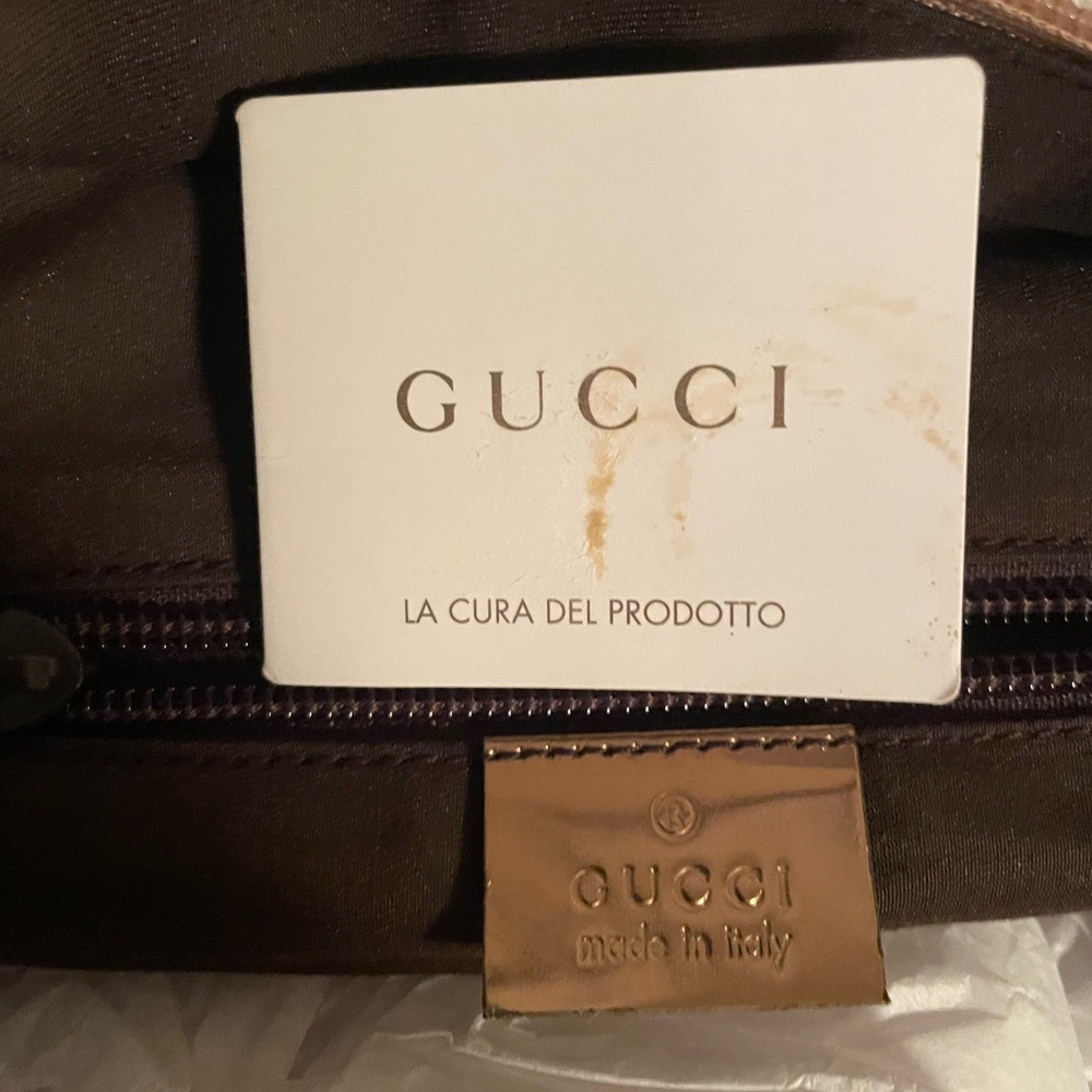 GUCCI GG Supreme Guccissima
Canvas/Leather with Sherry Stripe
Straps - Picture 10 of 11